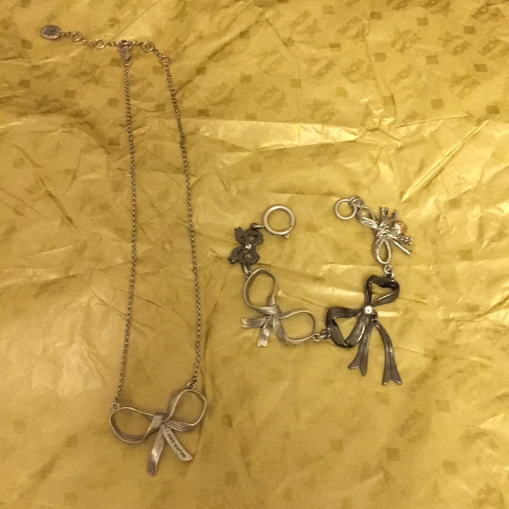 Ribbon/Bow JC Jewelry Set Neckalce Bracelet